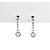 Earrings Dangle 0.24ctw Round Diamonds 850pt .75x.2" 3.89g 125030111