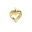 Pendant Heart .20ctw Round Diamonds 10ky 25x20mm 2.03g 225040035