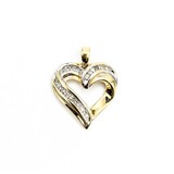  Pendant Heart .20ctw Round Diamonds 10ky 25x20mm 2.03g 225040035