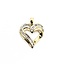 Pendant Heart .20ctw Round Diamonds 10ky 25x20mm 2.03g 225040035