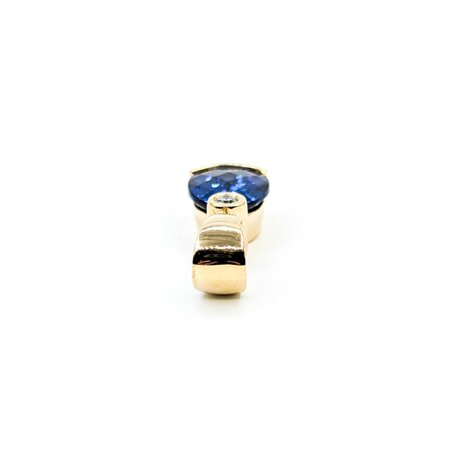 Pendant .08ct Round Diamond 4.5ct Syn Sapphire 14ky 4.29g 225040016