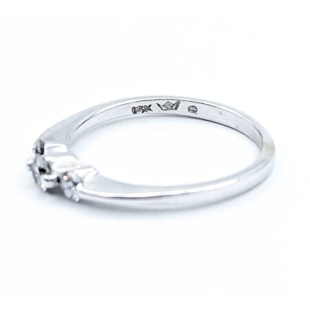 Ring Three Stone .10ctw Round Diamonds 14kw 3.14mm sz6 1.6g 125040018