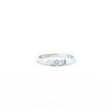  Ring Three Stone .10ctw Round Diamonds 14kw 3.14mm sz6 1.6g 125040018