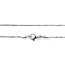 Necklace Pave Heart 0.36ctw Round Diamonds 18kw 11.5x10mm 14-16" 5.12g 125030104