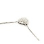 Necklace Pave Heart 0.36ctw Round Diamonds 18kw 11.5x10mm 14-16" 5.12g 125030104