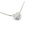 Necklace Pave Heart 0.36ctw Round Diamonds 18kw 11.5x10mm 14-16" 5.12g 125030104