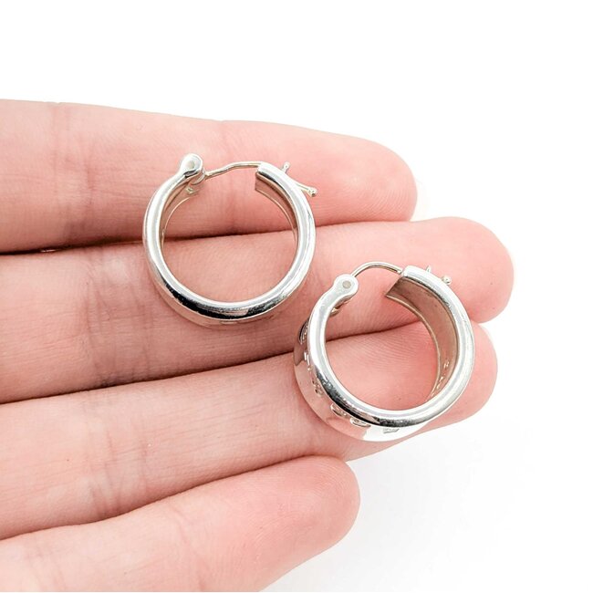 Earrings Tiffany & Co. 1837 Sterling Silver .6x.4" 14.88g 125040016