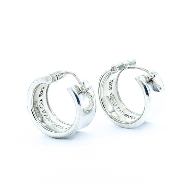 Earrings Tiffany & Co. 1837 Sterling Silver .6x.4" 14.88g 125040016