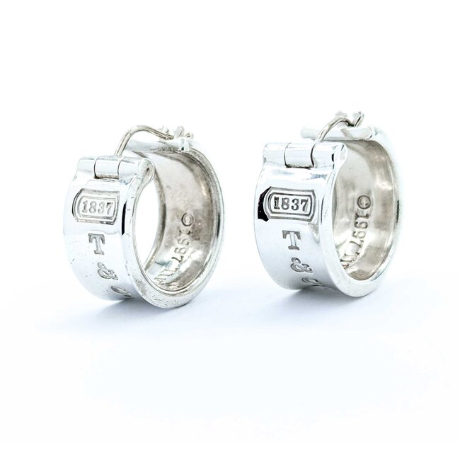 Earrings Tiffany & Co. 1837 Sterling Silver .6x.4" 14.88g 125040016