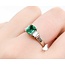 Ring 3-Stone 0.36ctw Baguette Diamonds .83ct Emerald 900pt 6.8mm sz6 4.47g 125030082
