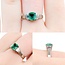 Ring 3-Stone 0.36ctw Baguette Diamonds .83ct Emerald 900pt 6.8mm sz6 4.47g 125030082