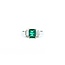 Ring 3-Stone 0.36ctw Baguette Diamonds .83ct Emerald 900pt 6.8mm sz6 4.47g 125030082