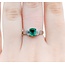 Ring 3-Stone 0.36ctw Baguette Diamonds .83ct Emerald 900pt 6.8mm sz6 4.47g 125030082