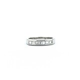 Ring Channel Set 0.37ctw Ascher Diamonds 800pt 3.5mm sz4 3.82g 125030079