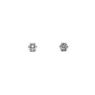Earrings Stud 0.30ctw Round Diamonds 900pt 4mm .55g 125030100