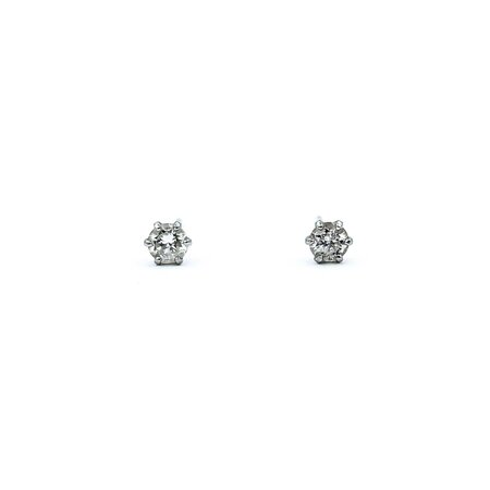 Earrings Stud 0.30ctw Round Diamonds 900pt 4mm .55g 125030100