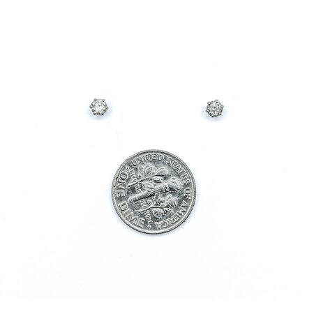 Earrings Stud 0.30ctw Round Diamonds 900pt 4mm .55g 125030100
