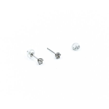 Earrings Stud 0.30ctw Round Diamonds 900pt 4mm .55g 125030100