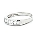 Ring Channel Set .50ctw Baguette Diamonds 900pt 4mm sz6.5 3.22g 125030054