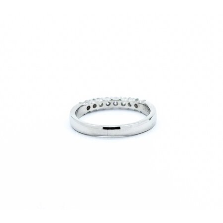 Ring Half Bezel 0.33ctw Round Diamonds 900pt 3mm sz5.75 3.96g 125030055