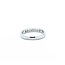 Ring Half Bezel 0.33ctw Round Diamonds 900pt 3mm sz5.75 3.96g 125030055