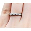 Ring Half Bezel 0.33ctw Round Diamonds 900pt 3mm sz5.75 3.96g 125030055