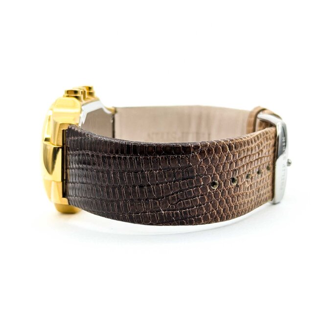 Watch Philip Stein Gold Tone 32mm Stainless Leather Strap Box and Papers 225016607