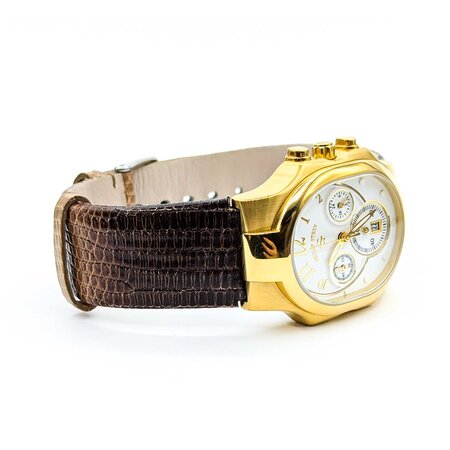 Watch Philip Stein Gold Tone 32mm Stainless Leather Strap Box and Papers 225016607