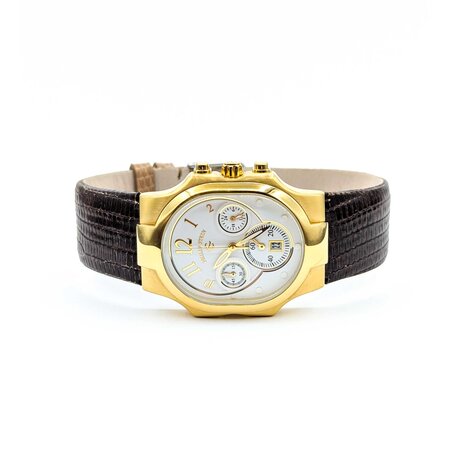 Watch Philip Stein Gold Tone 32mm Stainless Leather Strap Box and Papers 225016607