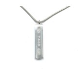  Pendant Tiffany & Co. Bar Drop Sterling Silver 1.4x.35" 17.5" 14.42g 125040015