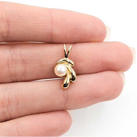 Pendant Drop 5.5mm Pearl 14ky .75x.4" 1.91g 225030128