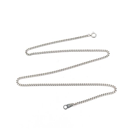 Necklace Curb Link 2.25mm 850pt 16" 10.025g 125030020