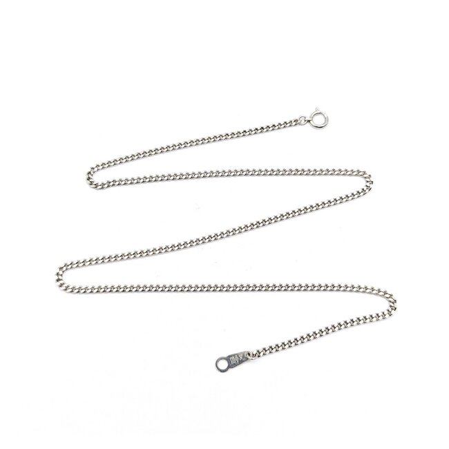 Necklace Curb Link 2.25mm 850pt 16" 10.025g 125030020