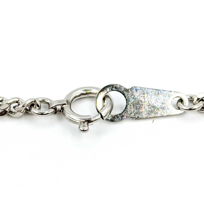 Necklace Curb Link 2.25mm 850pt 16" 10.025g 125030020