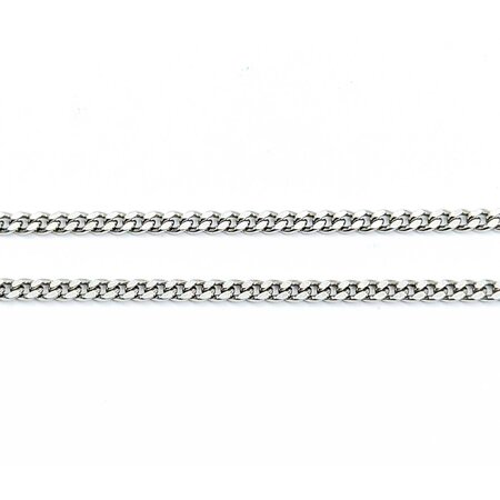 Necklace Curb Link 2.25mm 850pt 16" 10.025g 125030020