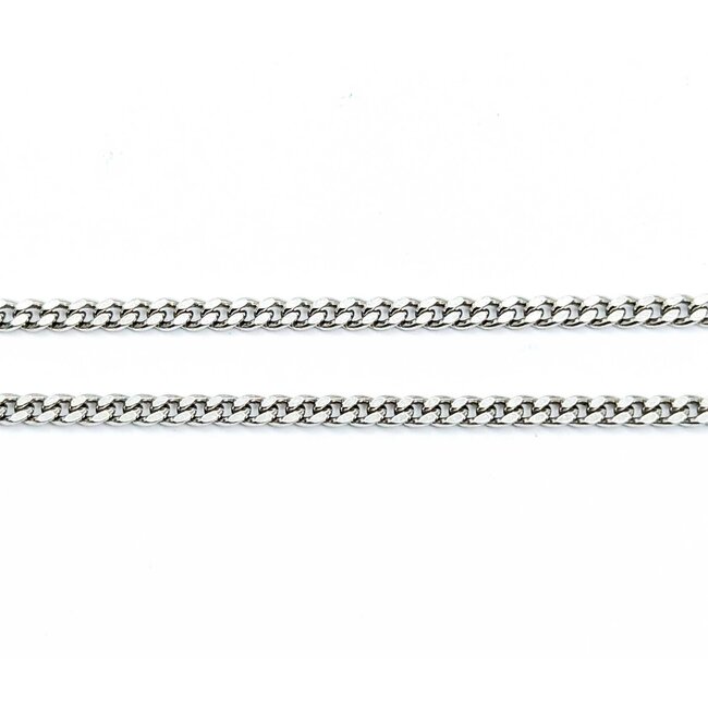Necklace Curb Link 2.25mm 850pt 16" 10.025g 125030020