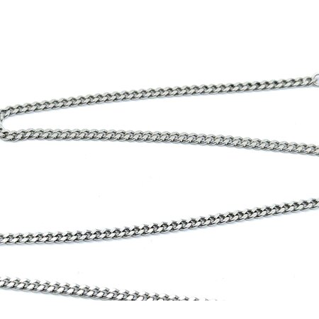 Necklace Curb Link 2.25mm 850pt 16" 10.025g 125030020