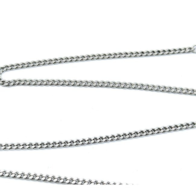 Necklace Curb Link 2.25mm 850pt 16" 10.025g 125030020
