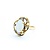 Ring Freeform .09ctw Round Diamonds 2ct Opal 14ky 18x16mm sz6.5 4.82g 225040048