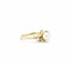 Ring .02ctw Round Diamonds 5mm Pearl 14ky Sz5.5 2.1g 125040030