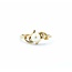 Ring .02ctw Round Diamonds 5mm Pearl 14ky Sz5.5 2.1g 125040030