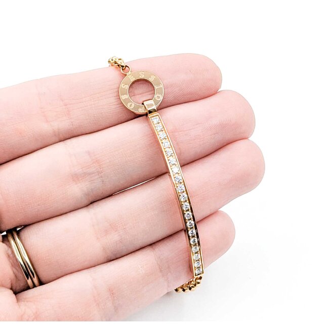 Bracelet Piaget Possession .50ctw Round Diamonds 18kr 6.5-7.5" 10.56g 225040050