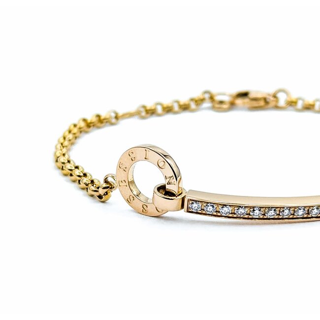 Bracelet Piaget Possession .50ctw Round Diamonds 18kr 6.5-7.5" 10.56g 225040050