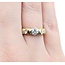 Ring Half Bezel .75ctw Round Diamonds 14ktt 4.15mm Sz6.5 4.49g 225040046