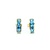 Earrings 1.2ctw Swiss Blue Topaz 18ky 12.8x4.1mm 2.4g 125040028