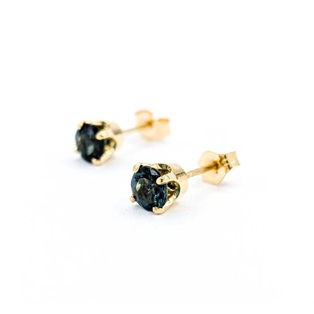 Earrings Stud 1.00ctw Tourmaline 14ky 5mm 1.06g 225040038