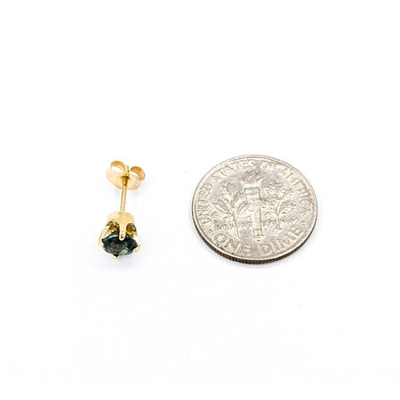 Earrings Stud 1.00ctw Tourmaline 14ky 5mm 1.06g 225040038