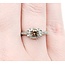 Ring .25ct Princess Diamond .15ctw Diamonds 14kw Sz6 2.51g 225040025