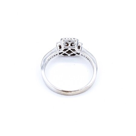Ring .25ct Princess Diamond .15ctw Diamonds 14kw Sz6 2.51g 225040025