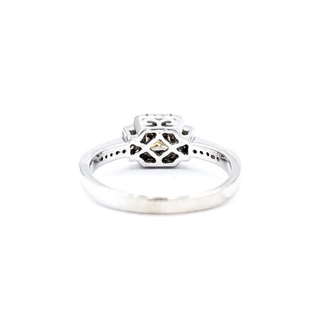 Ring .25ct Princess Diamond .15ctw Diamonds 14kw Sz6 2.51g 225040025